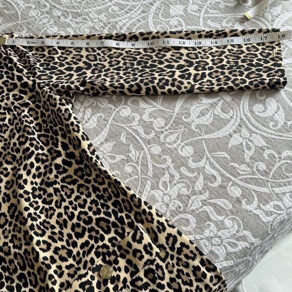 Jude Connally Dress Women XS Leopard Stretch USA Fitted Sabine Classic Polished - Picture 6 of 11